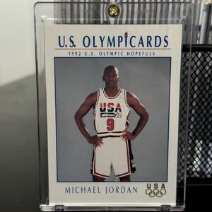Panini U.S. Olympicards Michael Jordan Trading Card - Blue, White, Red